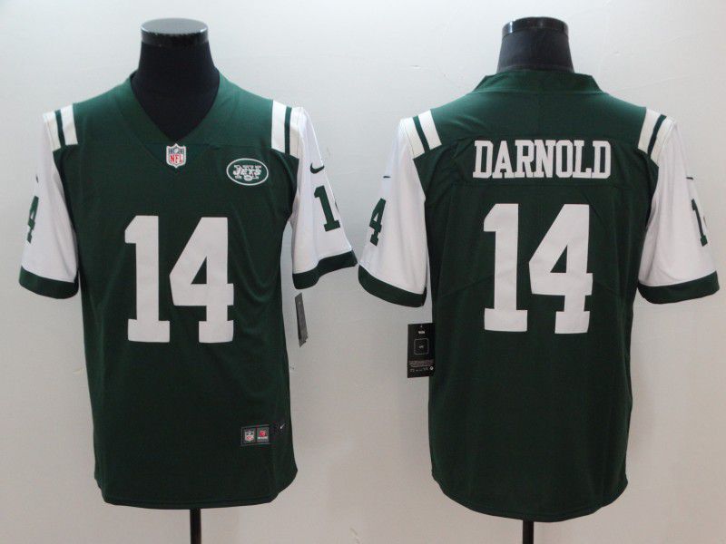 Men New York Jets 14 Darnold Green Nike Vapor Untouchable Limited NFL Jerseys